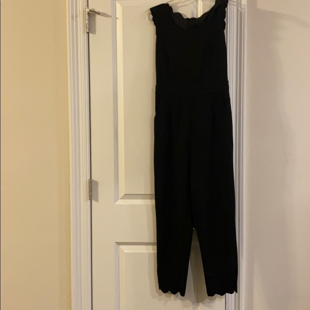 All black fashion jumpsuit